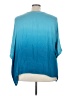 Democracy 100% Rayon Blue 3/4 Sleeve Blouse Size 2X - photo 2