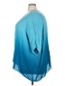 Democracy 100% Rayon Blue 3/4 Sleeve Blouse Size 2X - photo 5