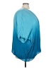 Democracy 100% Rayon Blue 3/4 Sleeve Blouse Size 2X - photo 4