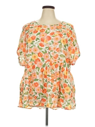 BLOOMCHIC Short Sleeve Blouse (view 1)