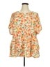 BLOOMCHIC Orange Short Sleeve Blouse Size 22 - 24 - photo 1
