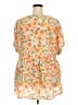 BLOOMCHIC Orange Short Sleeve Blouse Size 22 - 24 - photo 2