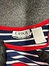Erika Stripes Blue Short Sleeve T-Shirt Size Lg - photo 7