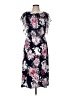 Connected Apparel Floral Black Cocktail Dress Size 8 - photo 1