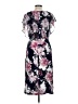 Connected Apparel Floral Black Cocktail Dress Size 8 - photo 2