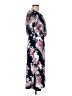 Connected Apparel Floral Black Cocktail Dress Size 8 - photo 4