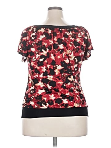Wrapper Short Sleeve Top (view 2)