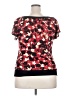 Wrapper Red Short Sleeve Top Size XXL - photo 2