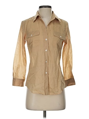 Theory 3/4 Sleeve Button-Down Shirt (view 1)