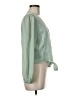 WAYF 100% Polyester Green Long Sleeve Blouse Size M - photo 5