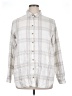 Jachs Girlfriend Plaid Silver Long Sleeve Button-Down Shirt Size XL - photo 1