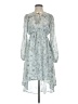 Lovestitch 100% Polyester Paisley Blue Casual Dress Size S - photo 1