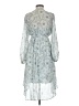 Lovestitch 100% Polyester Paisley Blue Casual Dress Size S - photo 2
