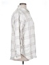 Jachs Girlfriend Plaid Silver Long Sleeve Button-Down Shirt Size XL - photo 4