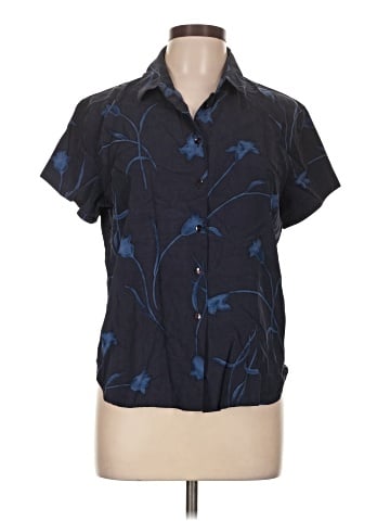 Jones New York Short Sleeve Silk Top (view 1)