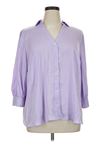 Worthington 3/4 Sleeve Button-Down Shirt (view 1)