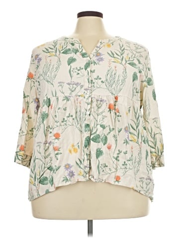 Laura Ashley 3/4 Sleeve Blouse (view 1)