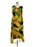 Catherines 100% Polyester Tropical Yellow Green Casual Dress Size 2X - photo 1