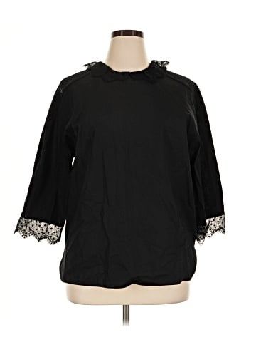 Sandro 3/4 Sleeve Blouse (view 1)