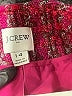 J.Crew Factory Store 100% Polyester Tweed Pink Jacket Size 14 - photo 6