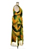 Catherines 100% Polyester Tropical Yellow Green Casual Dress Size 2X - photo 4