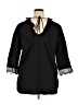 Sandro 100% Cotton Black 3/4 Sleeve Blouse Size Lg (3) - photo 2