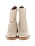 Zodiac 100% Leather Ivory Ankle Boots Size 7 - photo 2