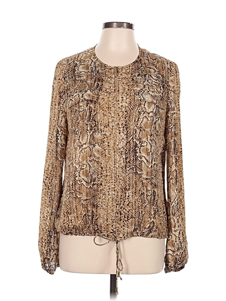 Pre-owned Tory Burch Long Sleeve Blouse In Brown