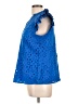 BTFBM 100% Cotton Blue Short Sleeve Blouse Size L - photo 5
