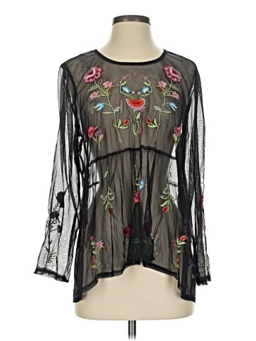 Adrianna Papell Long Sleeve Blouse (view 1)