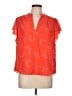 Joie 100% Polyester Orange Sleeveless T-Shirt Size L - photo 1