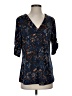 Perseption Concept Blue 3/4 Sleeve Blouse Size S - photo 1