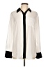 Nine West 100% Polyester Color Block Ivory Long Sleeve Blouse Size L - photo 1
