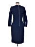 J.Crew Solid Blue Casual Dress Size 6 - photo 2