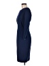 J.Crew Solid Blue Casual Dress Size 6 - photo 5