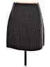 Club Monaco Houndstooth Gray Wool Skirt Size 4 - photo 1