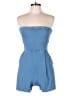 Susana Monaco Solid Blue Romper Size S - photo 1