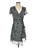 Caution to the Wind Animal Print Silver Cocktail Dress Size S - photo 1