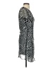 Caution to the Wind Animal Print Silver Cocktail Dress Size S - photo 4