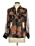 Zara Floral Black Long Sleeve Blouse Size M - photo 1