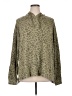 Jasmine & Ginger Animal Print Green Pullover Sweater Size 1X - photo 1