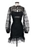 Self-Portrait 100% Polyester Black Cocktail Dress Size 4 - photo 1