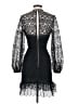 Self-Portrait 100% Polyester Black Cocktail Dress Size 4 - photo 2