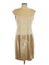 W by Worth Metallic Gold Cocktail Dress Size 4 - photo 1