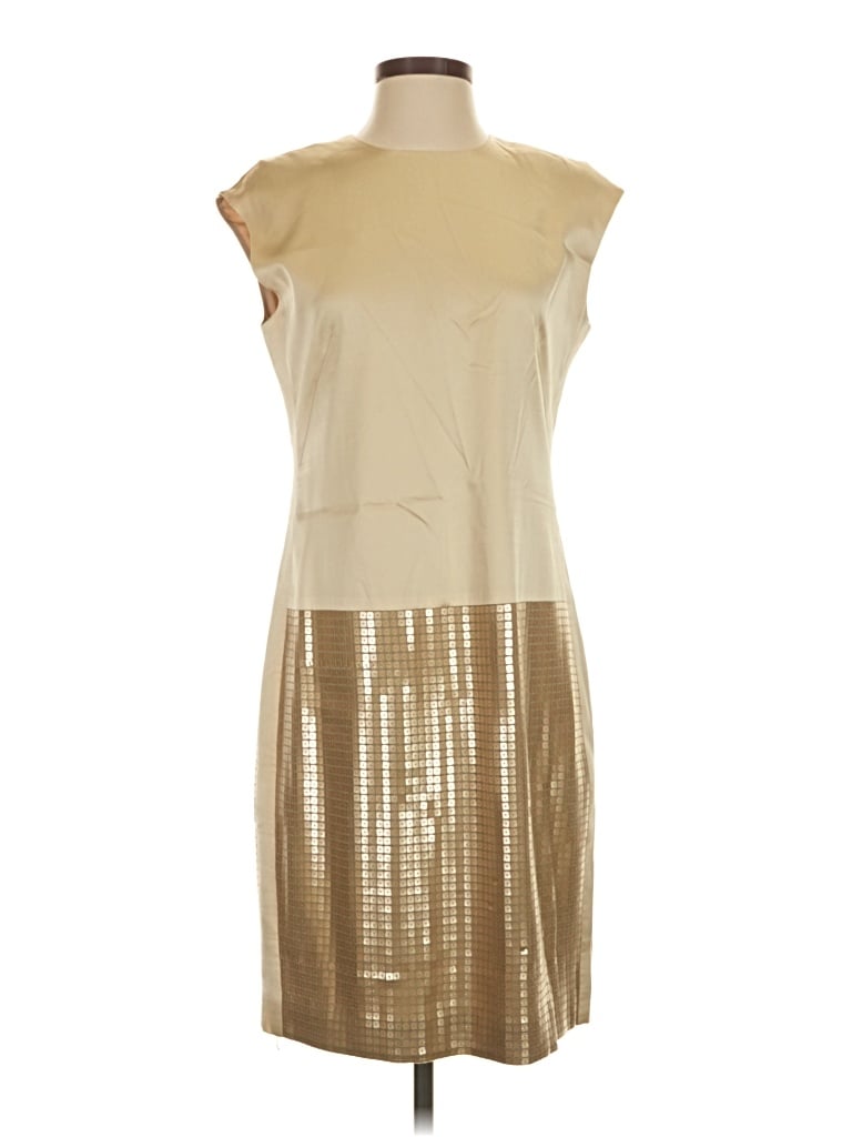 Pre-owned W By Worth Cocktail Dress In Gold