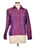 Worthington Color Block Purple Long Sleeve Blouse Size L (petite) - photo 1