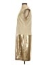 W by Worth Metallic Gold Cocktail Dress Size 4 - photo 5