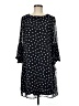 Sandra Darren 100% Polyester Polka Dots Black Casual Dress Size 6 - photo 1