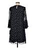 Sandra Darren 100% Polyester Polka Dots Black Casual Dress Size 6 - photo 2