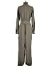 Athleta Solid Green Gray Jumpsuit Size 4 - photo 2